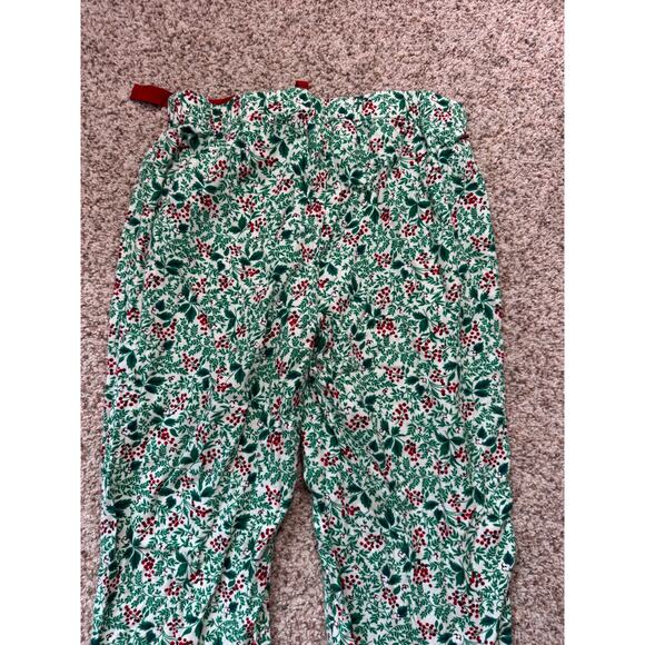 Land's End Flannel Christmas PJ/Lounge pants; Festive Holly & Berries - Picture 5 of 8